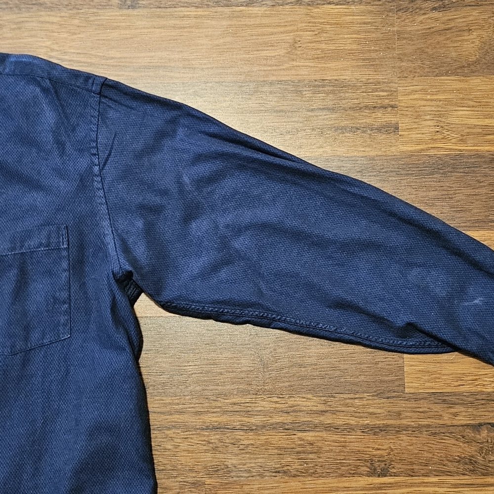 LINE A DÔME mens long sleeve button down dress shirt SIZE XL COLOR BLUE XL8 - Picture 3 of 13